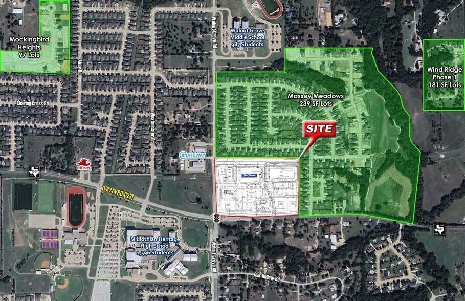 NEC FM 1387 & Walnut Grove Rd, Midlothian, TX à louer - Photo du bâtiment - Image 2 de 5