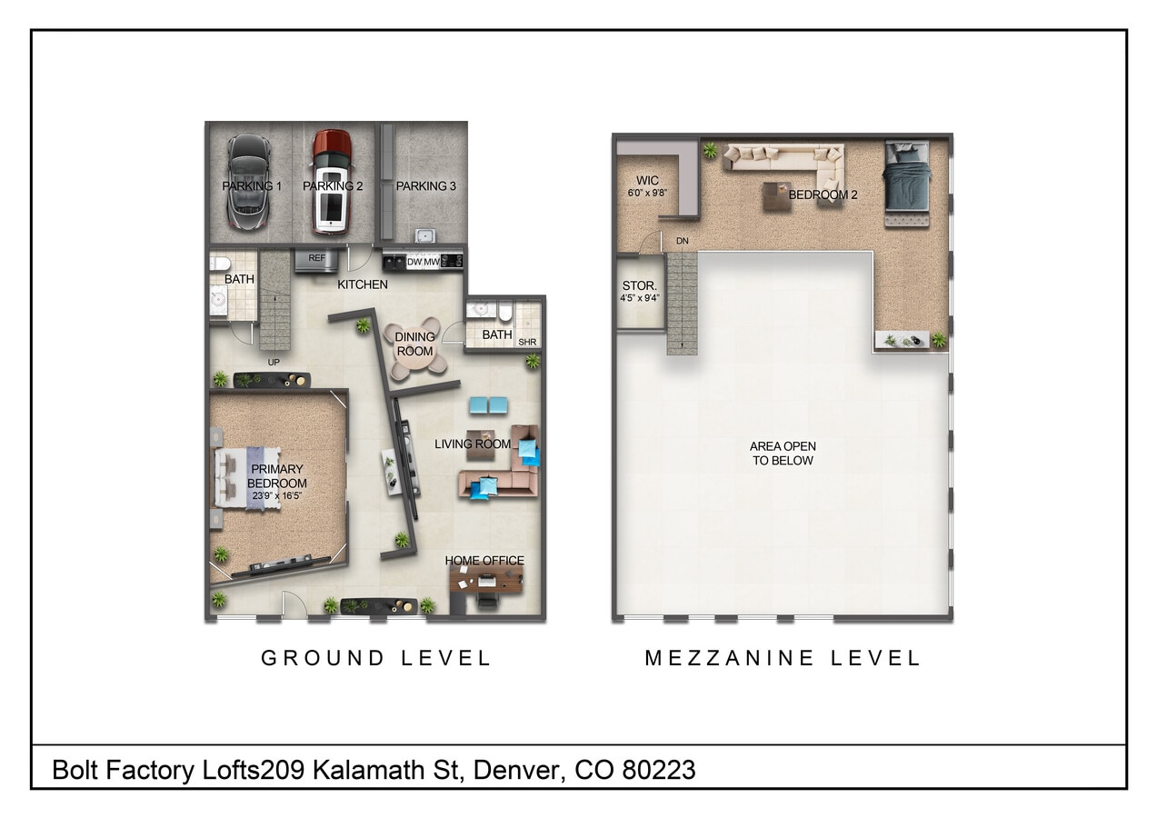 209 Kalamath St, Denver, CO 80223 - Unité 17/18 - - Plan d’étage - Image 1 of 18