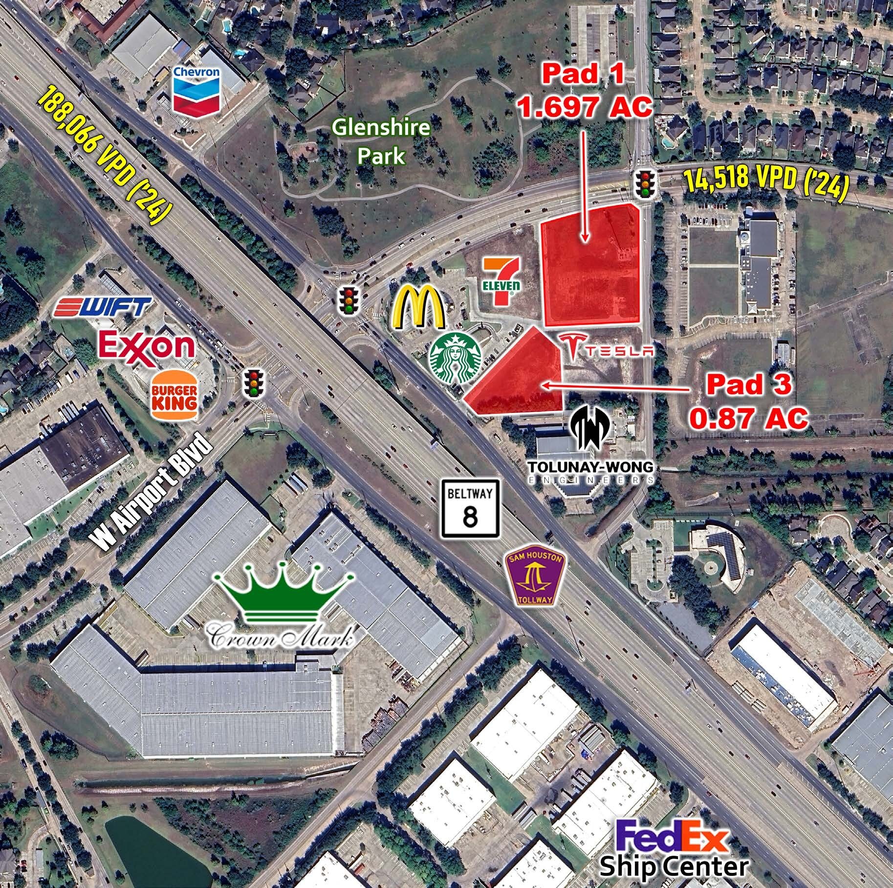 Beltway 8 & West Airport Blvd, Houston, TX à vendre Photo du bâtiment- Image 1 de 4