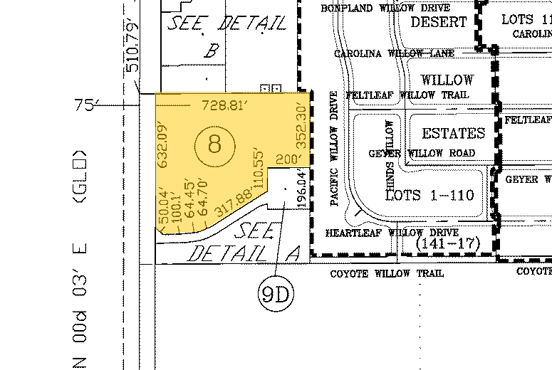 7655 S Houghton Rd, Tucson, AZ for sale Plat Map- Image 1 of 4