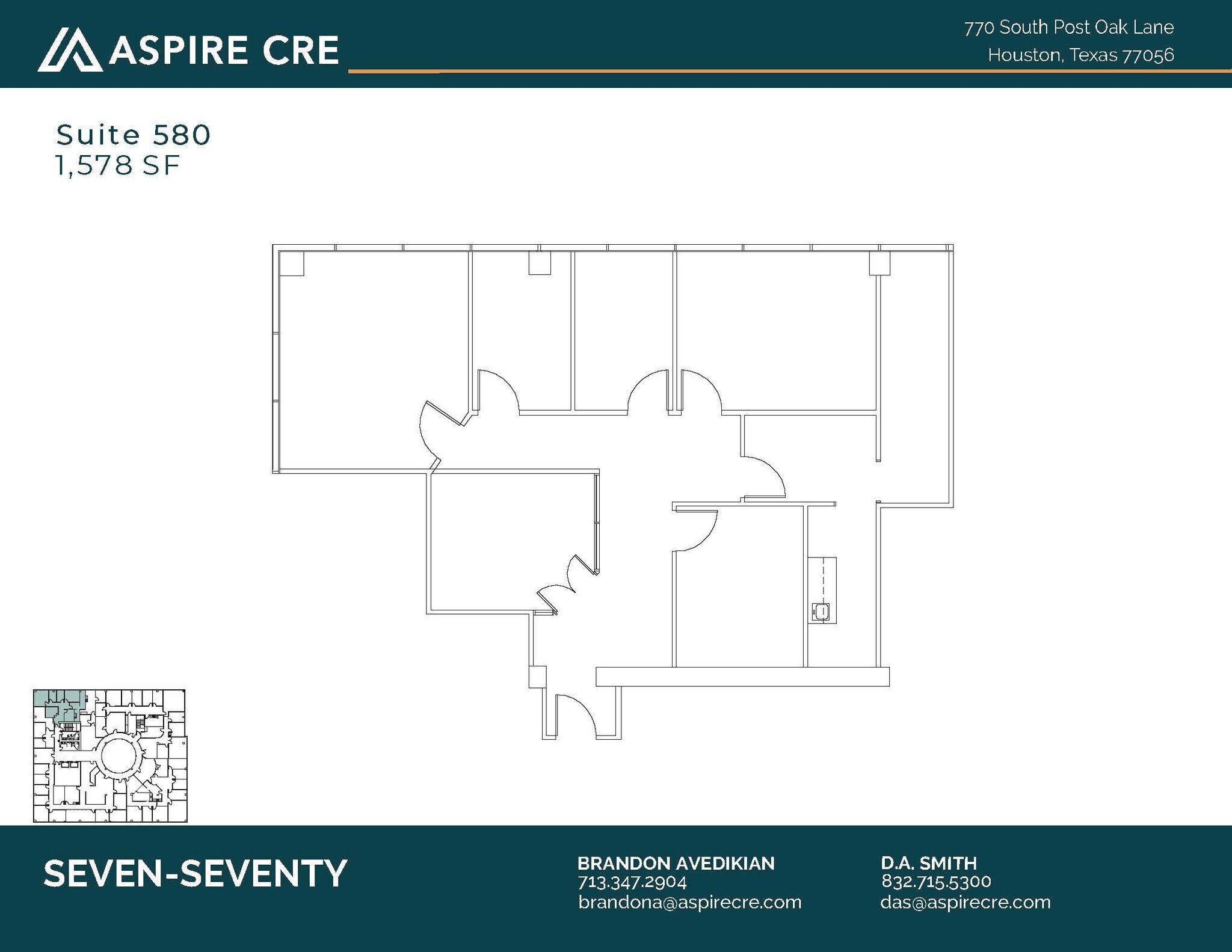 770 S Post Oak Ln, Houston, TX for lease Floor Plan- Image 1 of 3