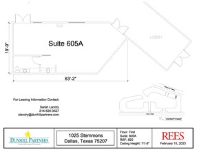 1025 N Stemmons Fwy, Dallas, TX for lease Floor Plan- Image 1 of 2