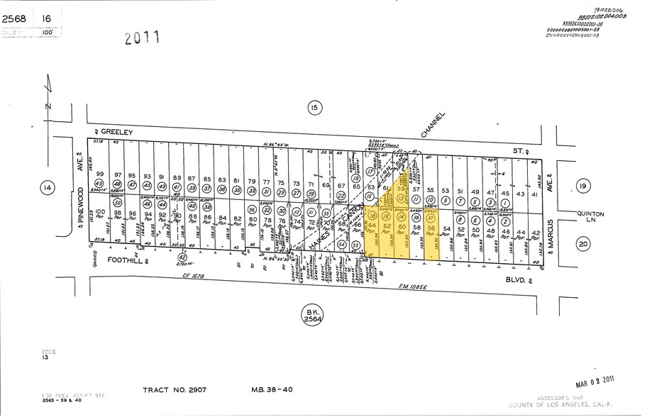 6927 Foothill Blvd, Tujunga, CA à vendre - Plan cadastral - Image 1 de 1