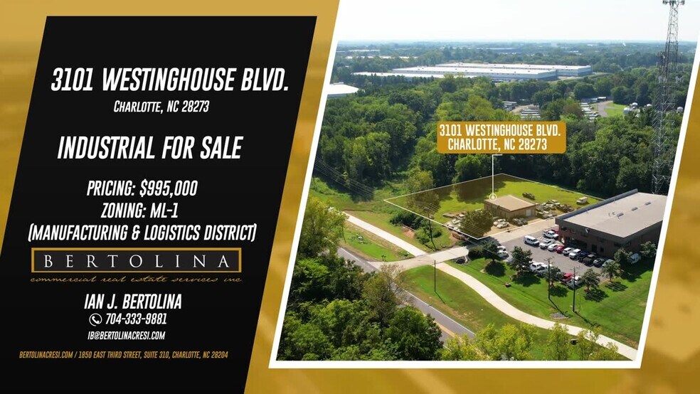 3101 Westinghouse Blvd, Charlotte, NC à vendre - Vidéo sur l’inscription commerciale - Image 2 de 26