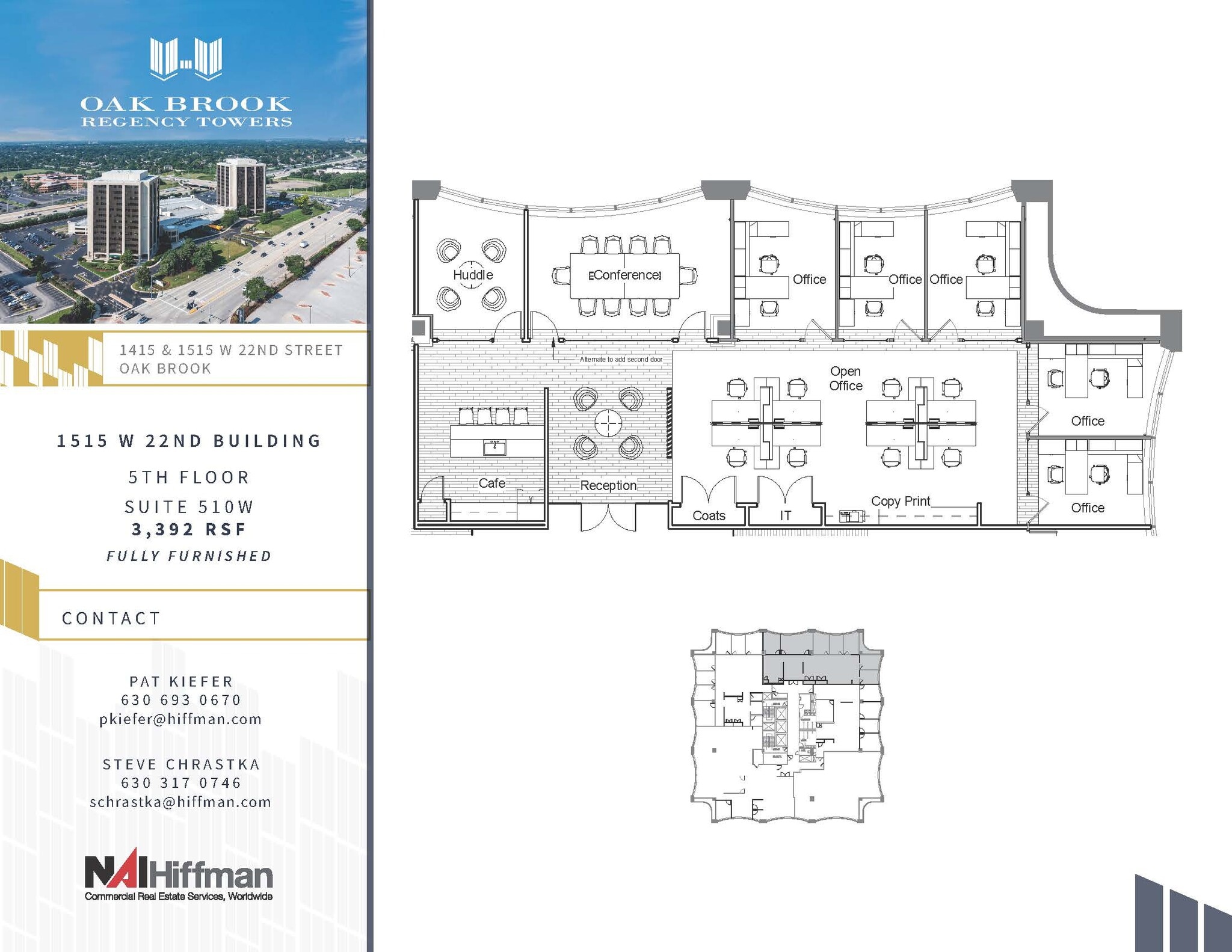 1415 W 22nd St, Oak Brook, IL for lease Floor Plan- Image 1 of 1