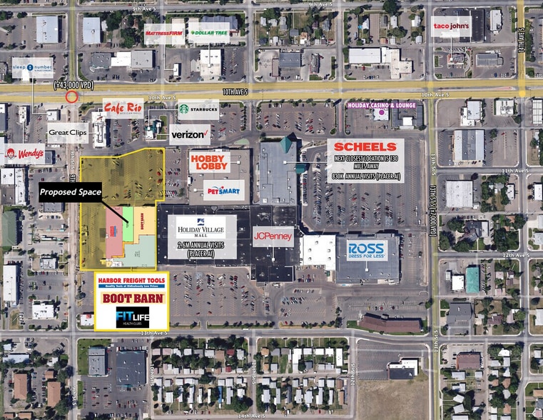 1200 10th Ave S, Great Falls, MT à louer - Photo du bâtiment - Image 3 de 17