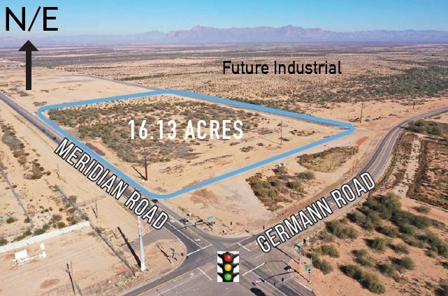Meridian & Germann Road, Queen Creek, AZ à vendre - Aérien - Image 2 de 4