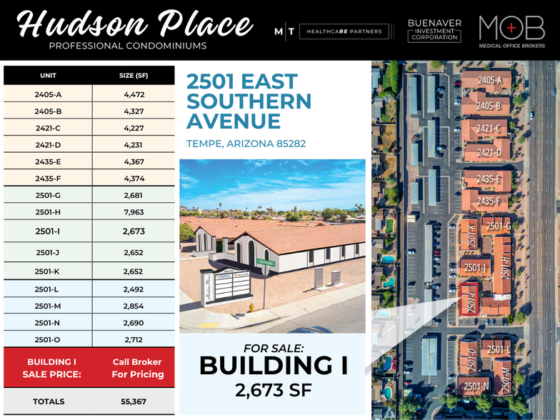 2501-I E Southern Ave, Tempe, AZ for sale - Site Plan - Image 1 of 5