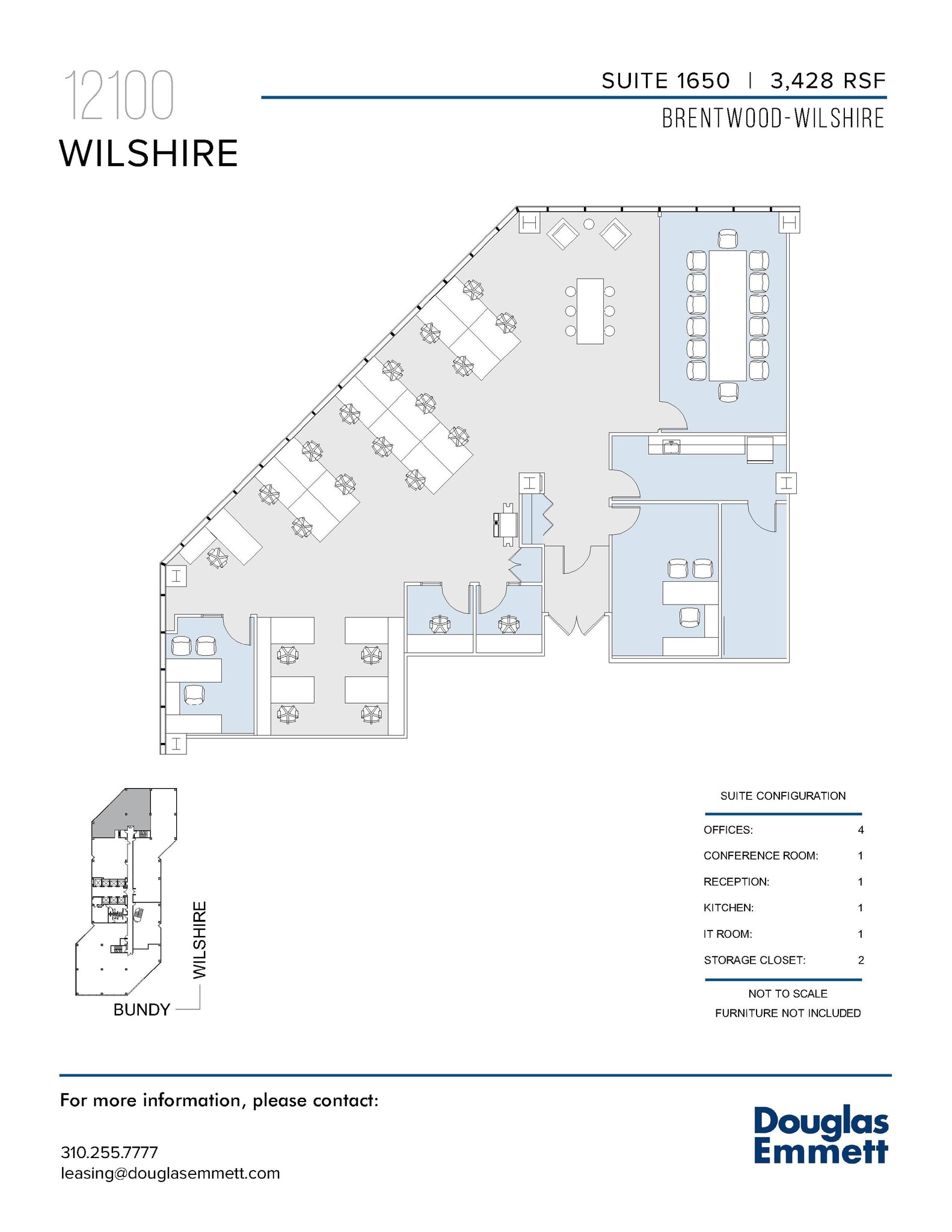 12100 Wilshire Blvd, Los Angeles, CA à louer Plan d’étage- Image 1 de 1