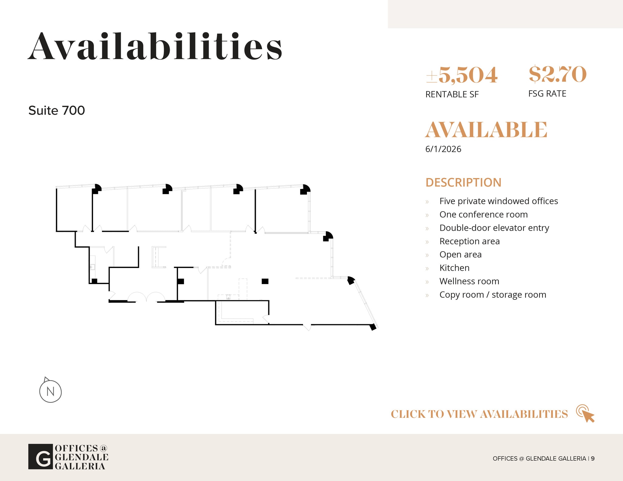 100 W Broadway, Glendale, CA for lease Floor Plan- Image 1 of 1