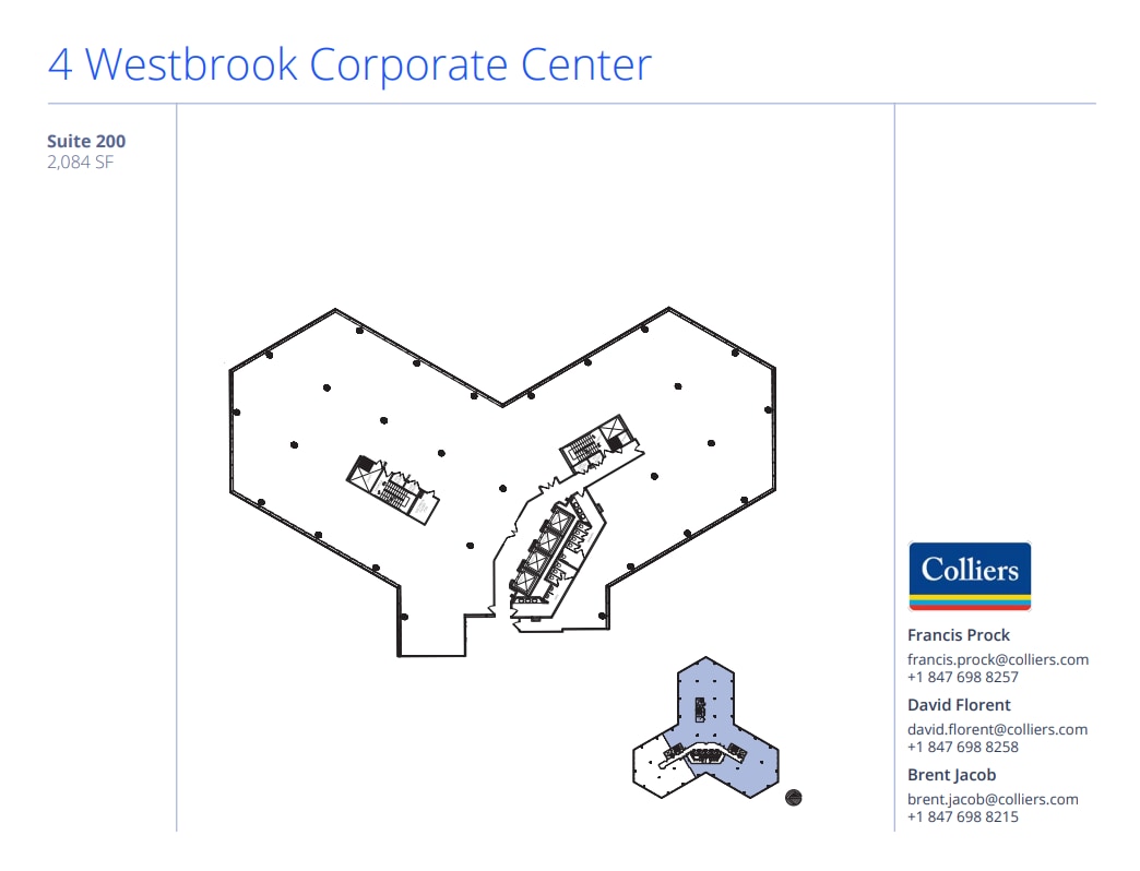 4 Westbrook Corporate Ctr, Westchester, IL for lease Floor Plan- Image 1 of 1