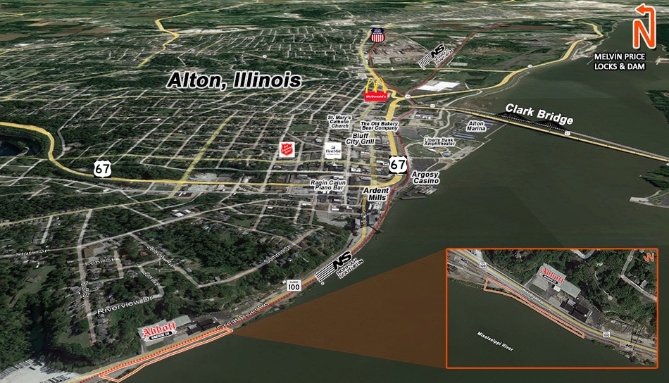 700 W Broadway, Alton, IL for lease - Building Photo - Image 2 of 3