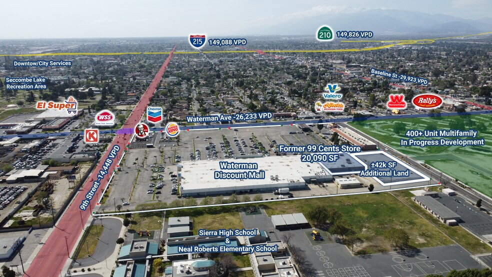 905-1055 N Waterman Ave, San Bernardino, CA for lease - Building Photo - Image 2 of 13