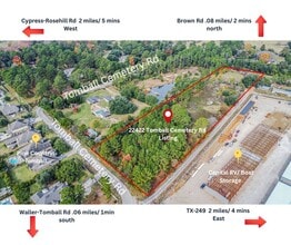 22422 Tomball Cemetery Rd, Tomball, TX - AERIAL  map view - Image1