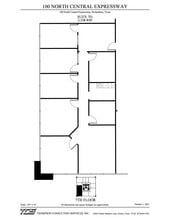 100 N Central Expy, Richardson, TX for lease Floor Plan- Image 1 of 5