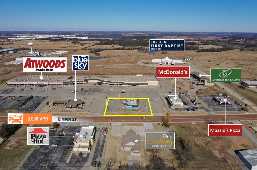 2210 E Main St, Cushing, OK à vendre - Photo du bâtiment - Image 2 de 16