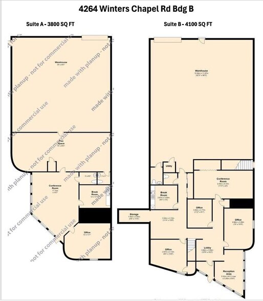 4264 Winters Chapel Rd, Atlanta, GA à louer - Plan d’étage - Image 3 de 3