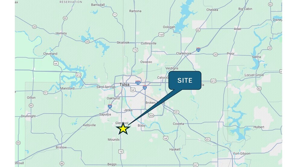 171st and Hwy 75, Glenpool, OK for sale - Building Photo - Image 3 of 9