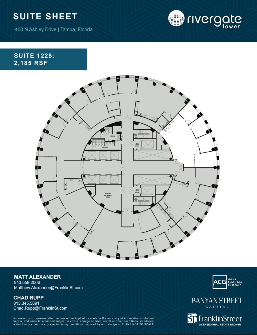 400 N Ashley Dr, Tampa, FL for lease Floor Plan- Image 1 of 1