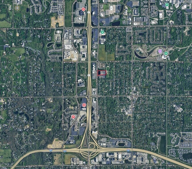 10689 N Pennsylvania St, Indianapolis, IN for lease - Aerial - Image 3 of 10