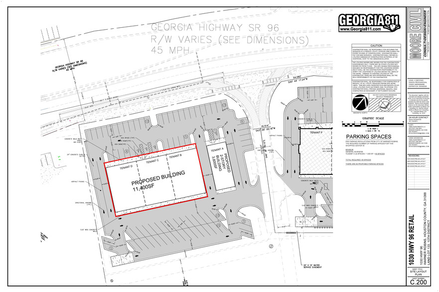 1030 Highway 96, Warner Robins, GA à louer - Plan d’étage - Image 3 de 4