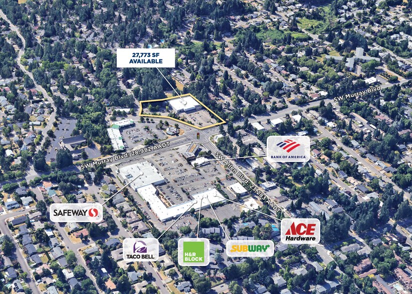 14625 SW Allen Blvd, Beaverton, OR à louer - Aérien - Image 1 de 1