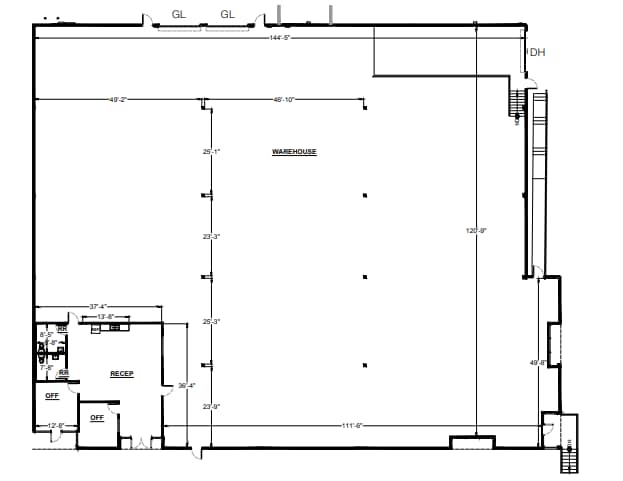 9560 Chesapeake Dr, San Diego, CA for lease Floor Plan- Image 1 of 3
