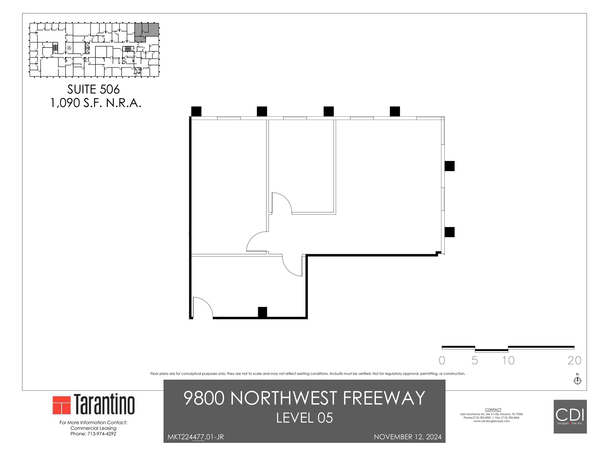 9800 Northwest Fwy, Houston, TX à louer Plan de site- Image 1 de 1