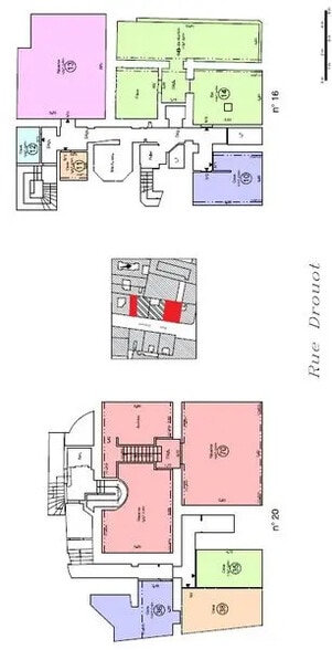 Rue Drouot, Paris à louer - Plan d’étage - Image 3 de 3
