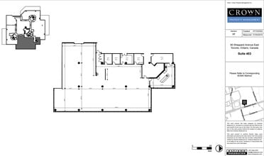 90 Sheppard Ave E, Toronto, ON à louer Plan d’étage- Image 1 de 7