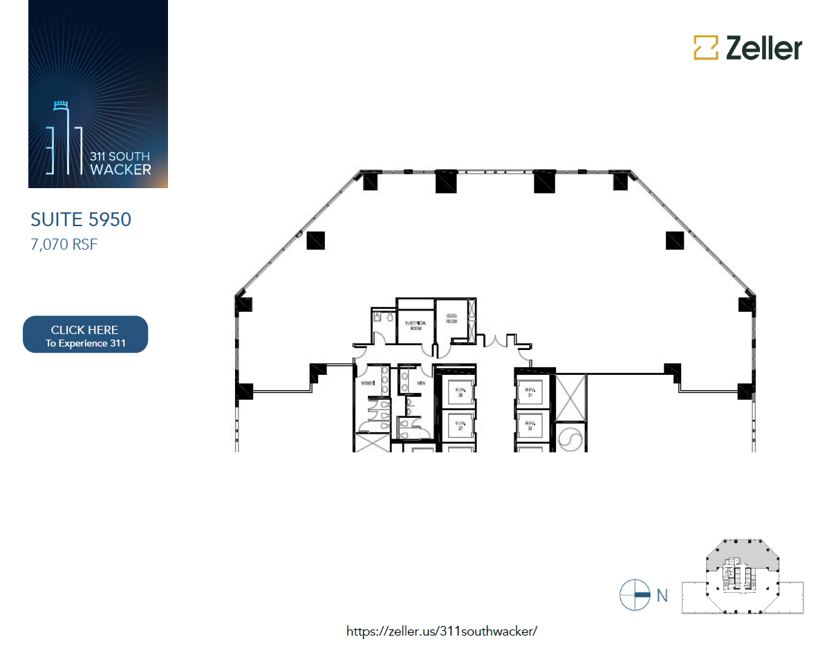 311 S Wacker Dr, Chicago, IL for lease Floor Plan- Image 1 of 9