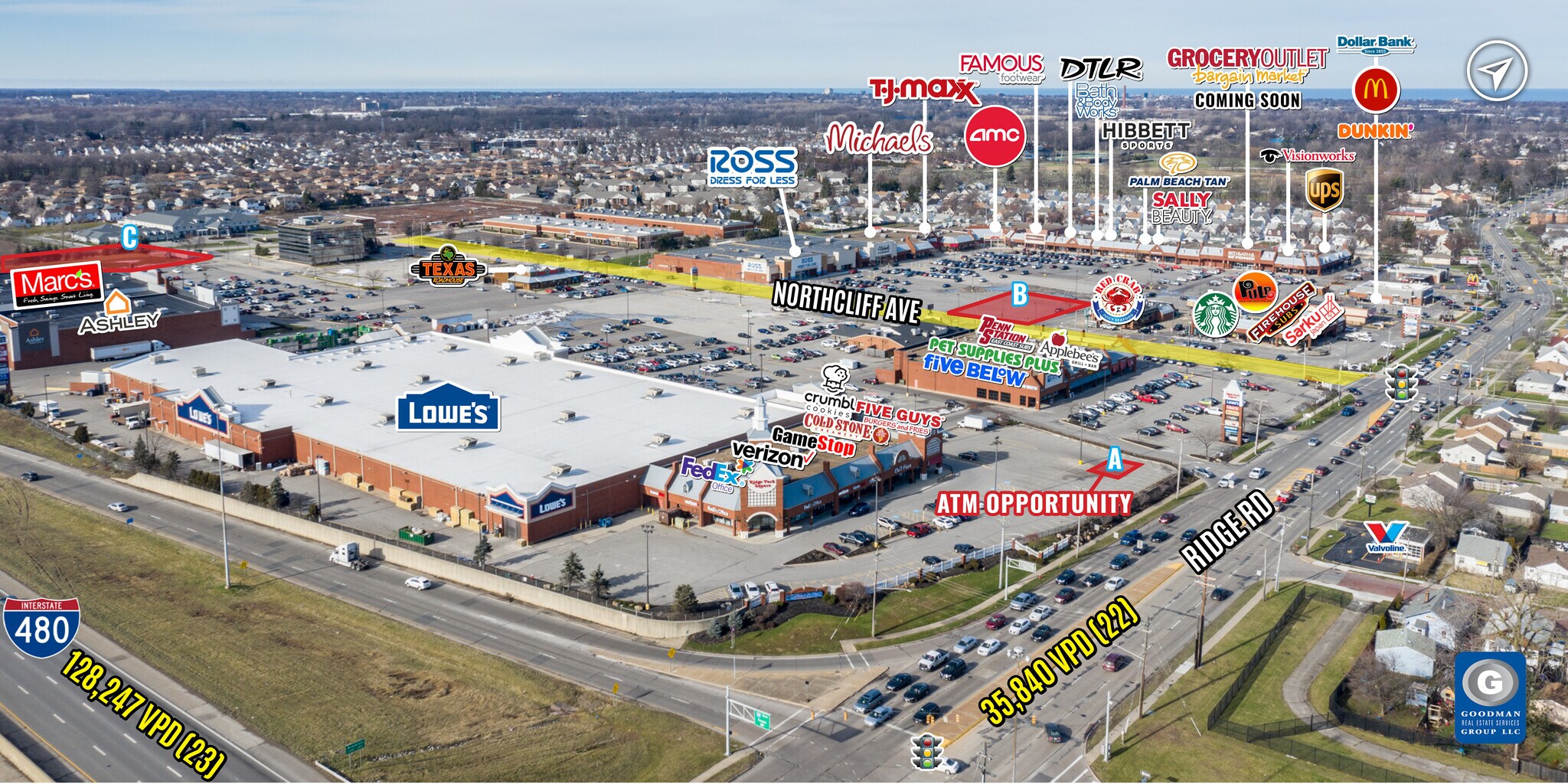 4730-4824 Ridge Rd, Brooklyn, OH for sale Aerial- Image 1 of 1