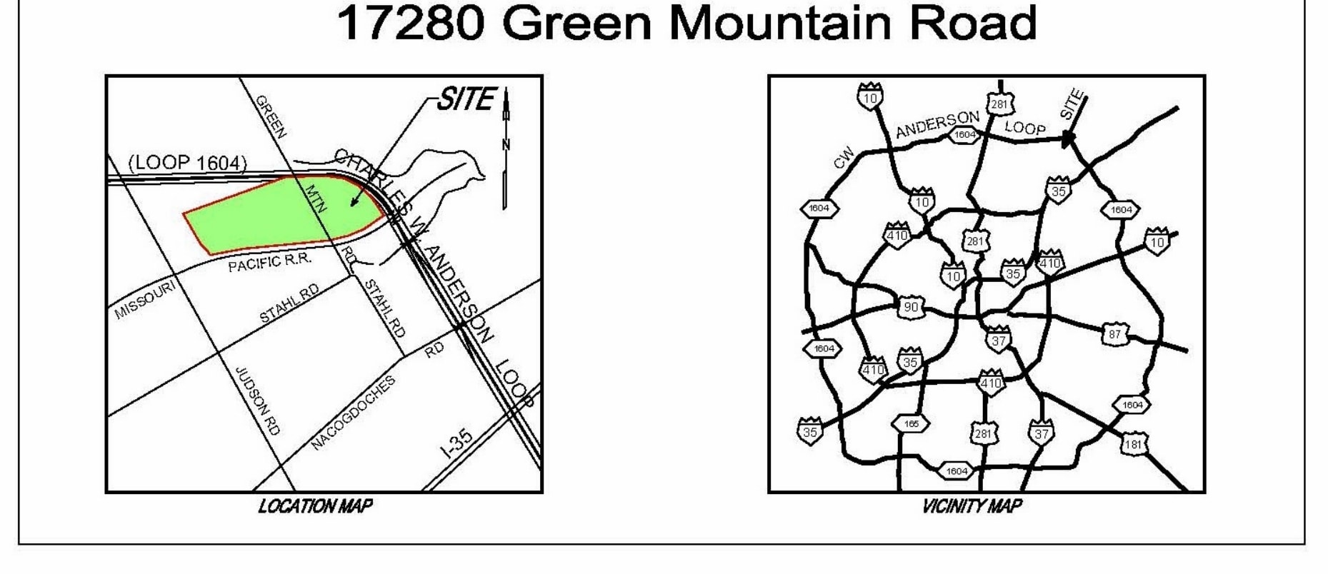 17280 Green Mountain Rd, San Antonio, TX for lease Map- Image 1 of 5