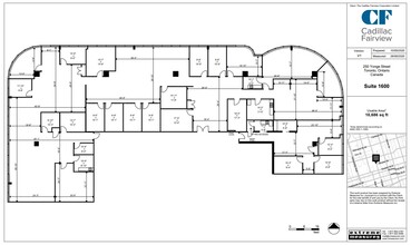 250 Yonge St, Toronto, ON à louer Plan d’étage- Image 1 de 1