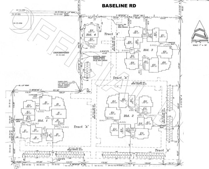 7227 E Baseline Rd, Mesa, AZ for lease - Plat Map - Image 2 of 15