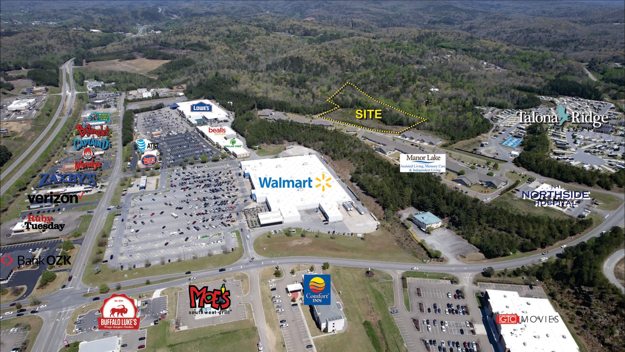 0 Highland ridge Road, Ellijay, GA for sale Aerial- Image 1 of 4