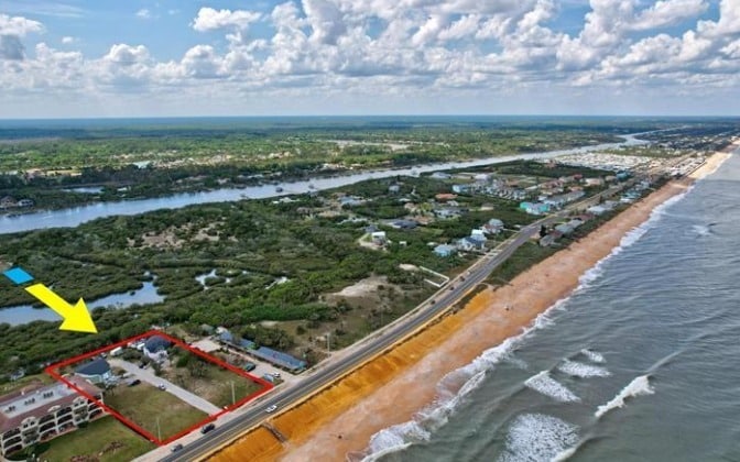 2474 N Ocean Shore Blvd, Flagler Beach, FL à vendre Aérien- Image 1 de 7