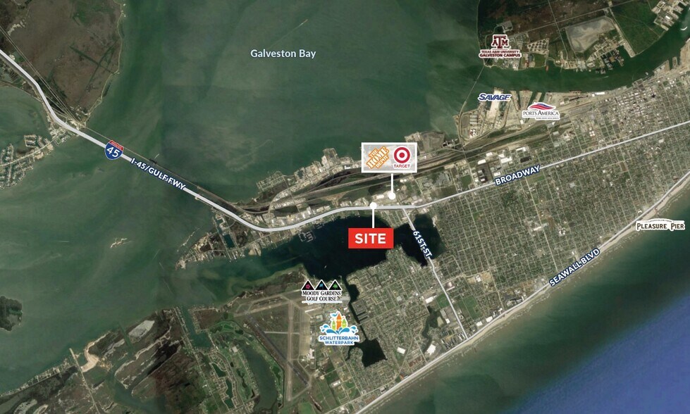 6600 Broadway St, Galveston, TX à vendre - Aérien - Image 2 de 2