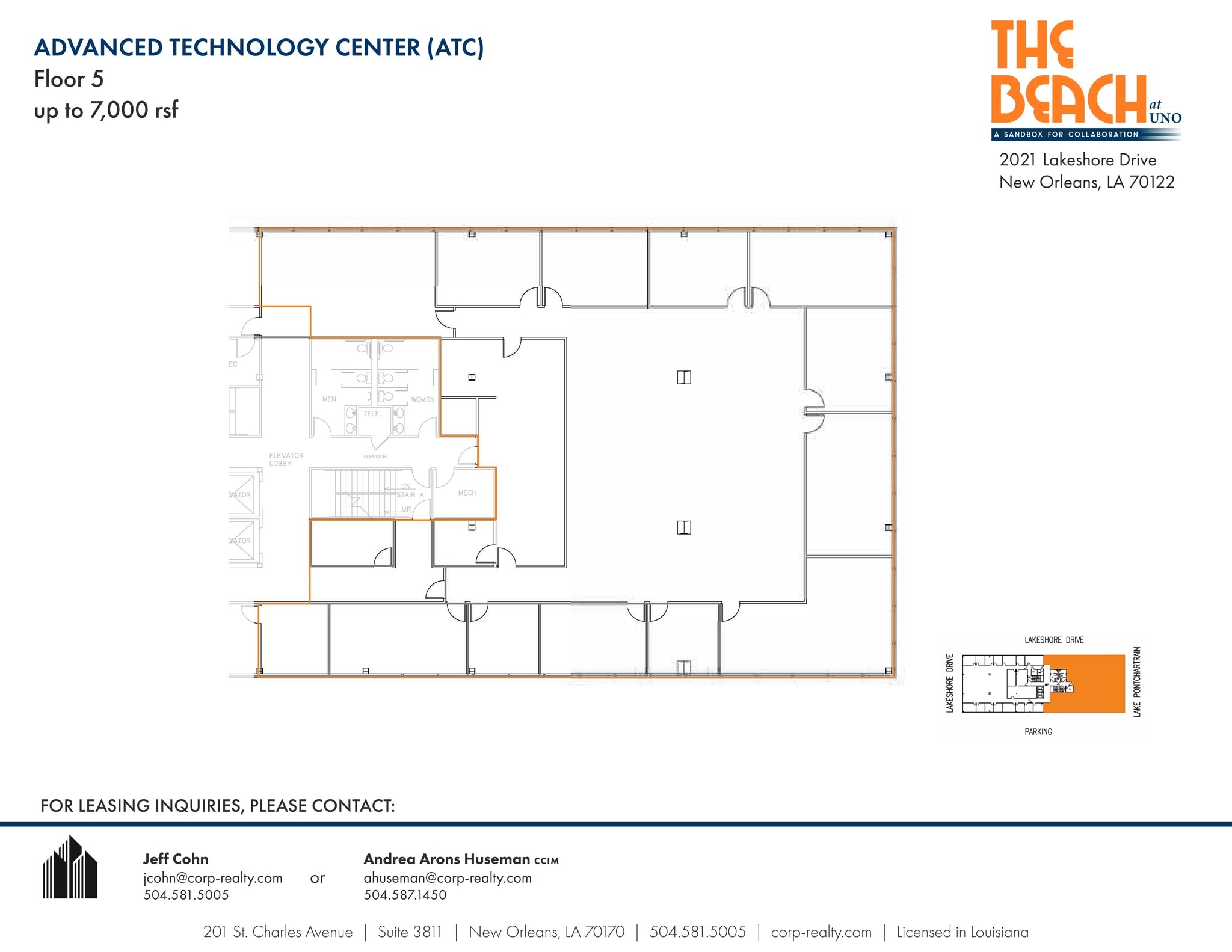 2021 Lakeshore Dr, New Orleans, LA for lease Site Plan- Image 1 of 2