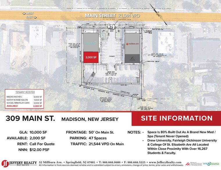 309C Main St, Madison, NJ for lease - Building Photo - Image 3 of 6