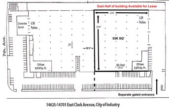 14625-14701 E Clark Ave, City of Industry, CA à louer Plan de site- Image 1 de 1