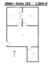 3060-3080 Ogden Ave, Lisle, IL à louer Plan d’étage- Image 1 de 1