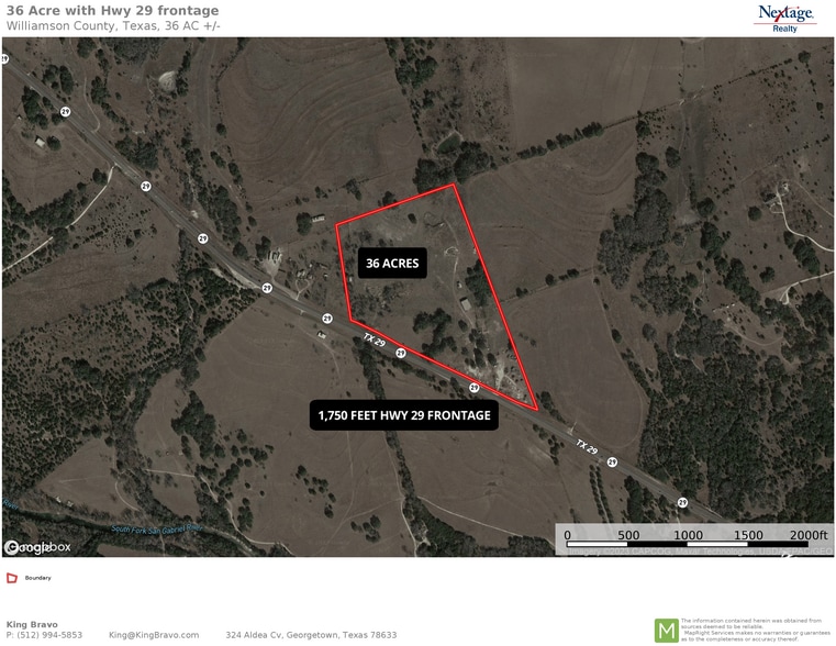 18450 Highway 29, Liberty Hill, TX à vendre - Aérien - Image 2 de 3