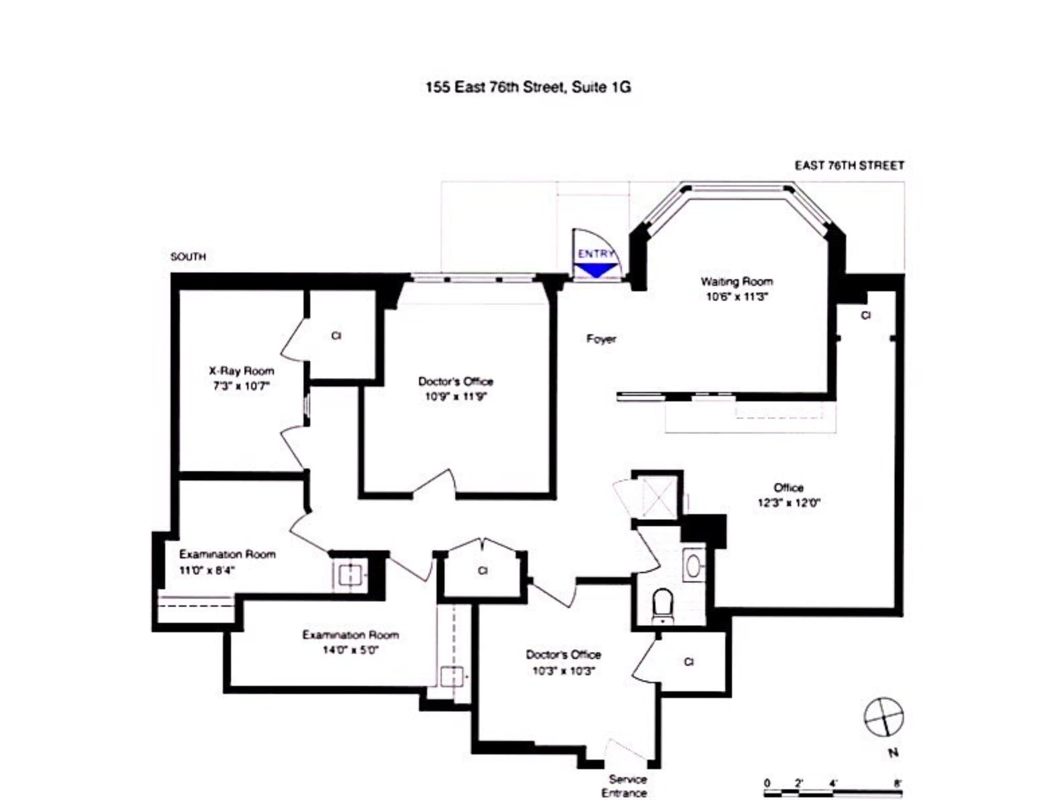 155 E 76th, New York, NY à louer Plan de site- Image 1 de 1