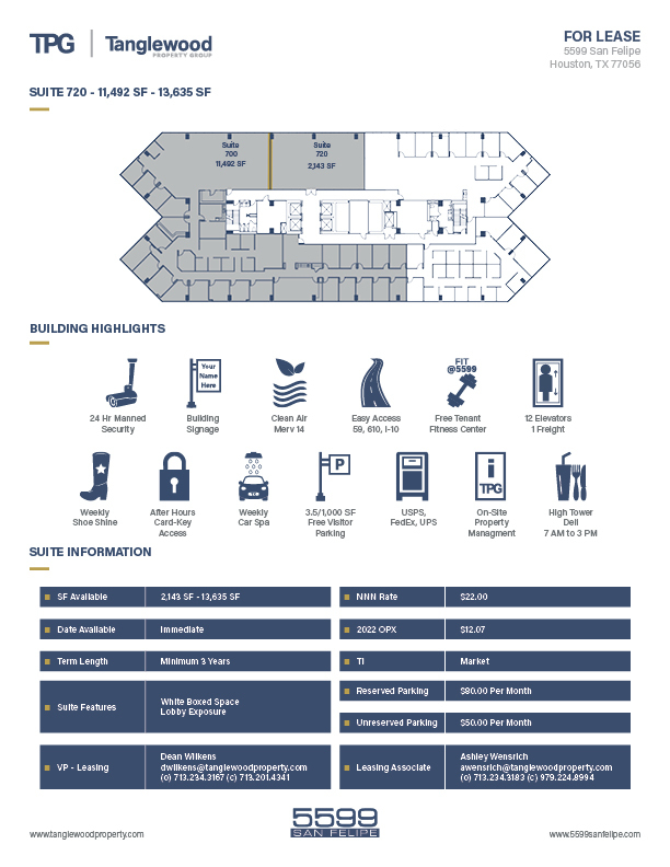 5599 San Felipe St, Houston, TX for lease Floor Plan- Image 1 of 1