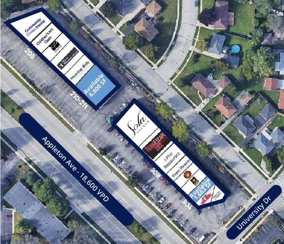 N81W15062-N81W14978 Appleton Ave, Menomonee Falls, WI for lease - Building Photo - Image 2 of 2