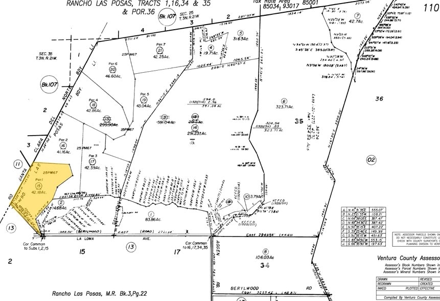1401 La Loma Ave, Somis, CA for sale - Plat Map - Image 2 of 18
