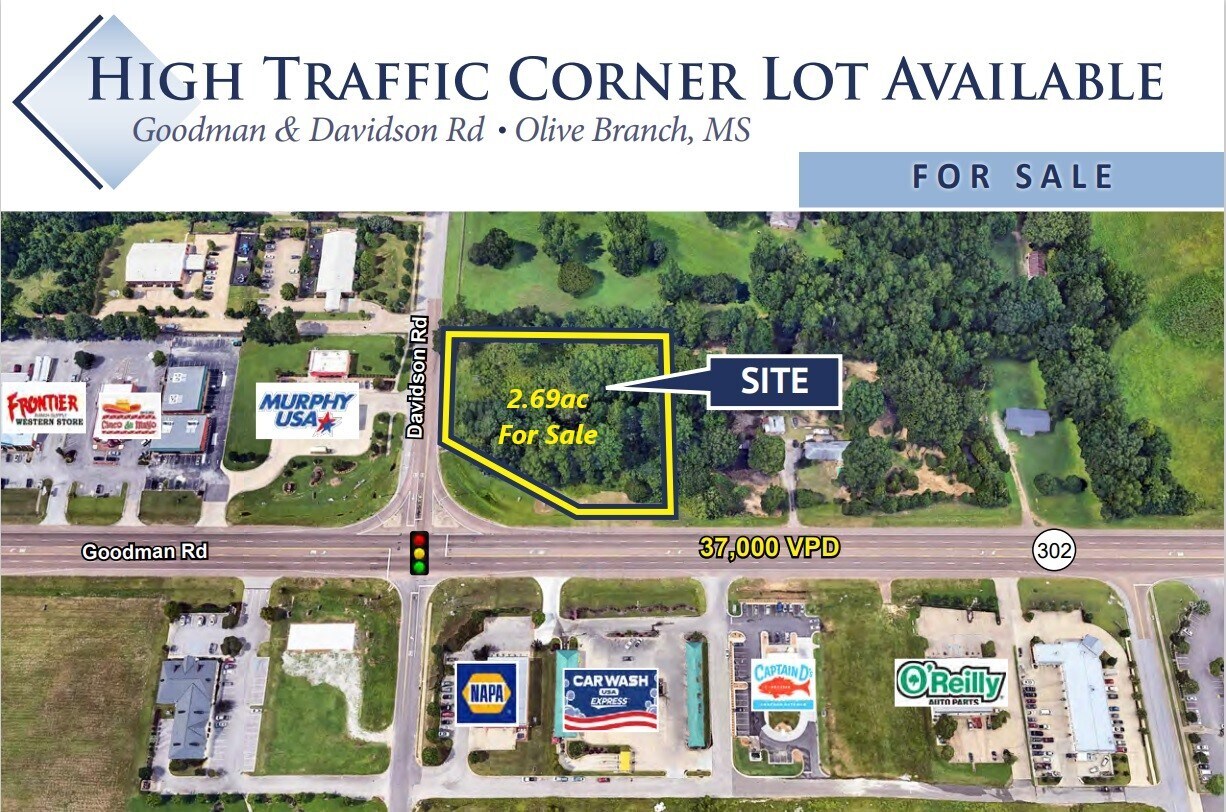 6102 Goodman Rd, Olive Branch, MS à vendre Photo du bâtiment- Image 1 de 10