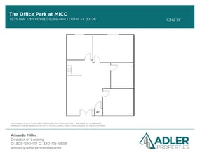 1200 NW 78th Ave, Doral, FL à louer Plan d’étage- Image 1 de 1