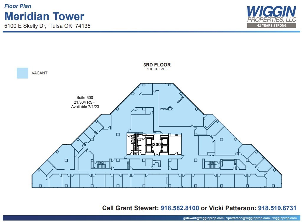 5100 E Skelly Dr, Tulsa, OK à louer Plan d’étage- Image 1 de 1